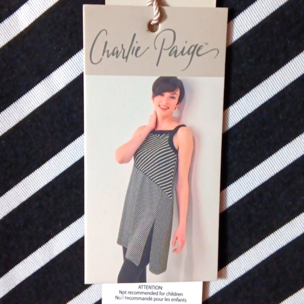Charlie Paige New long tank/dress wside slit